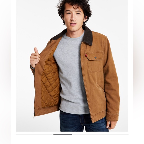 Levi's Other - New Levi’s jacket Men's Cotton Canvas Zip-Front Utility Size M New with tag
